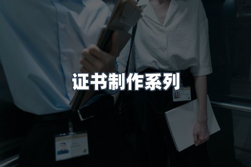证书制作系列